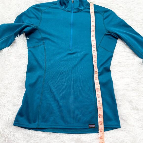 Women Patagonia Midweight Capilene Baselayer 1/4 Zip Pullover Marine Blue XXS - Picture 6 of 10